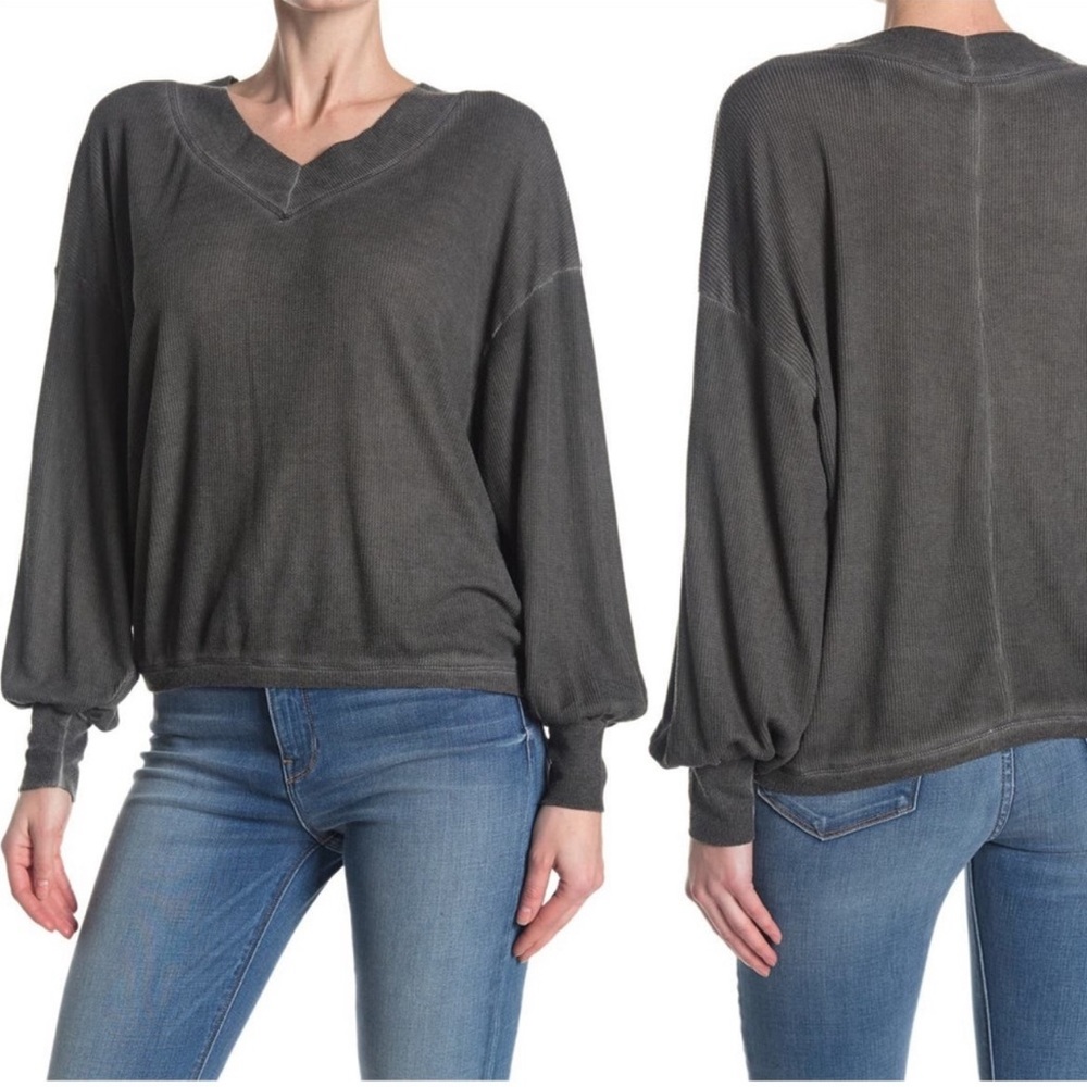 Mustard Seed Waffle Knit Top Size Small NWT
